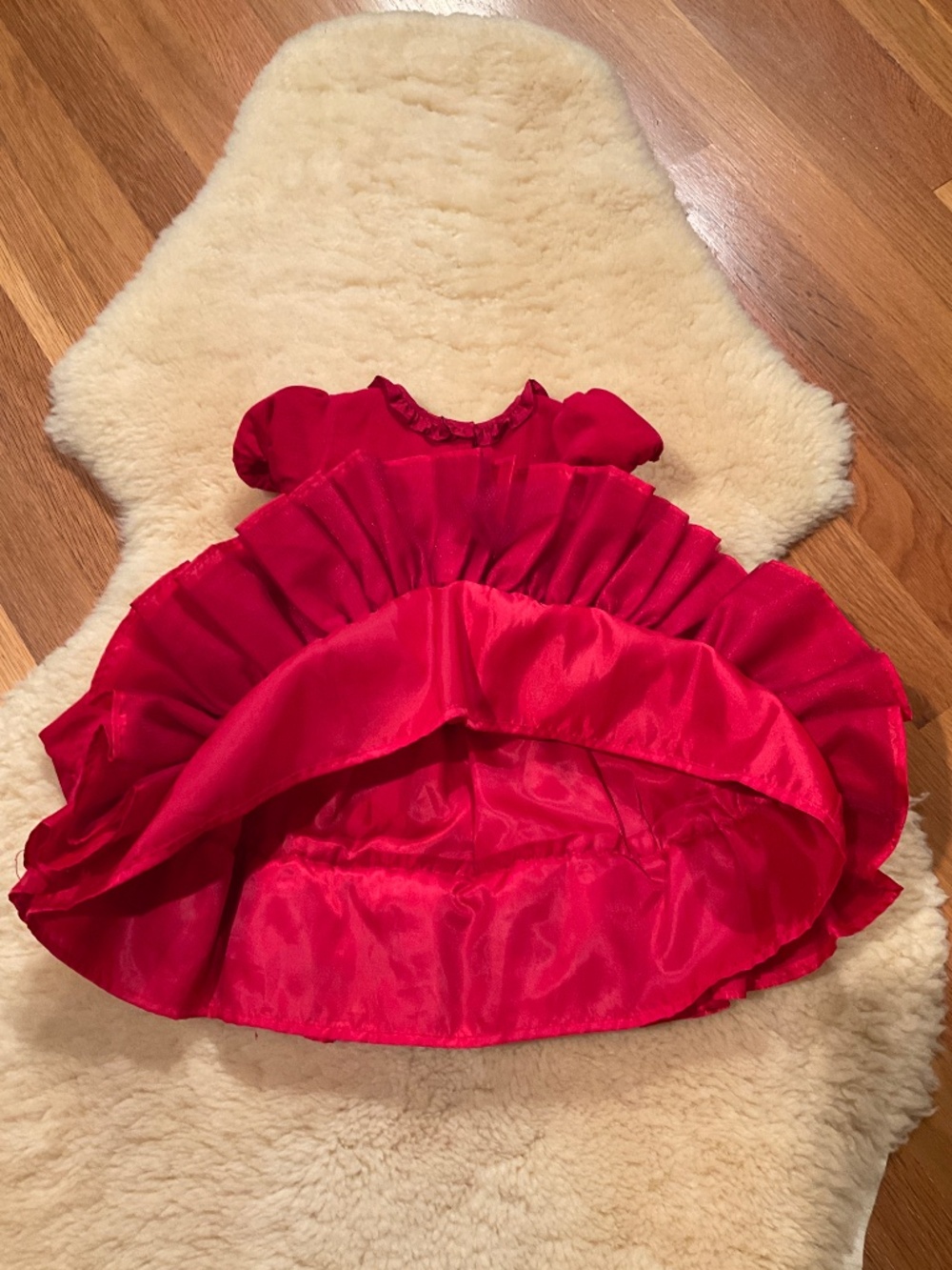 Ralph Lauren red holiday Christmas dress - Picture 7 of 10